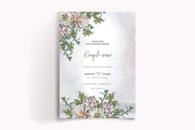 Vector wedding invitation templates