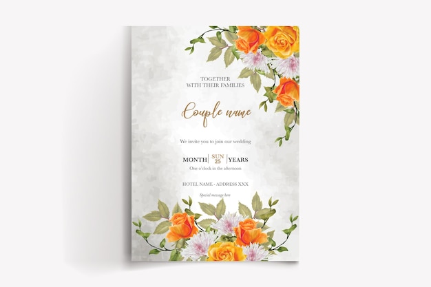 Vector wedding invitation templates