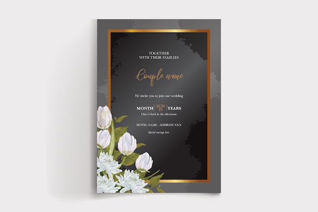 Vector wedding invitation templates