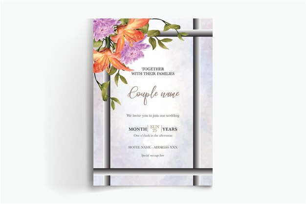 Vector wedding invitation templates