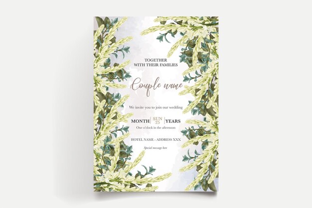 Vector wedding invitation templates