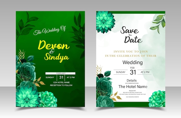 A wedding invitation that says wedding of the year