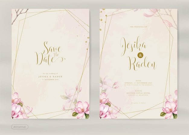 Vector wedding invitation