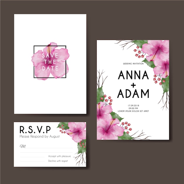 Wedding invitation 