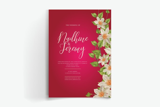 Wedding invitation