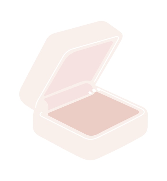 Wedding jewelry box Vector illustration