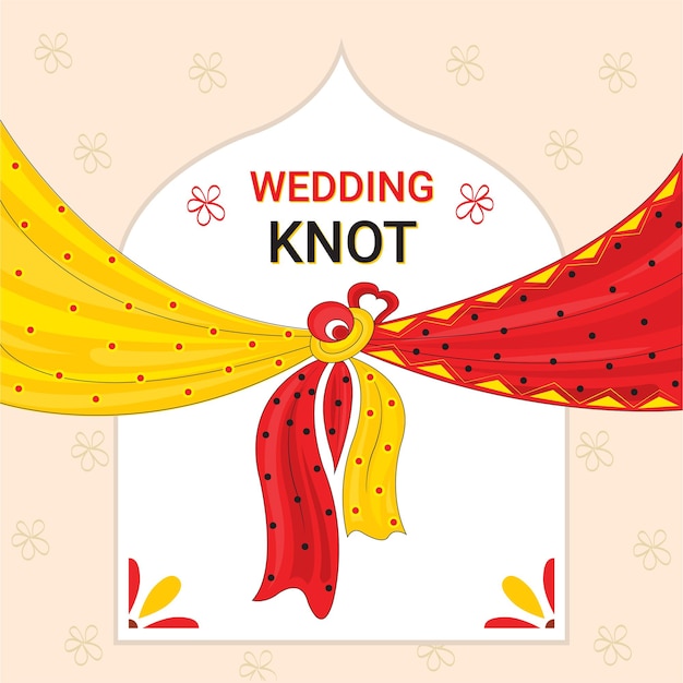 Wedding knot background