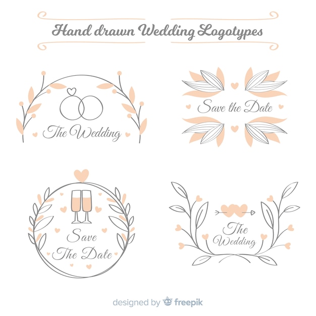 Collezione logo matrimonio