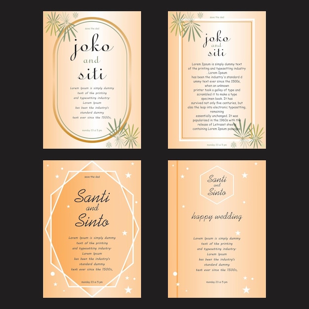 Modello di banner modello di matrimonio