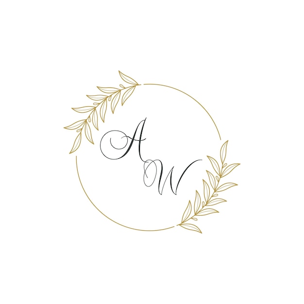 Vector wedding monogram vector