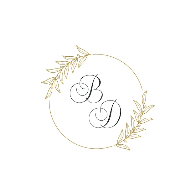 Vector wedding monogram vector