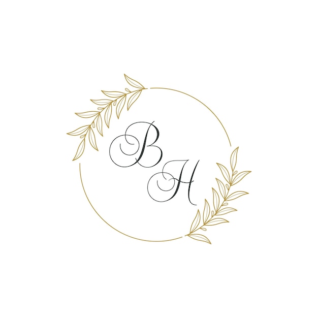 wedding monogram vector