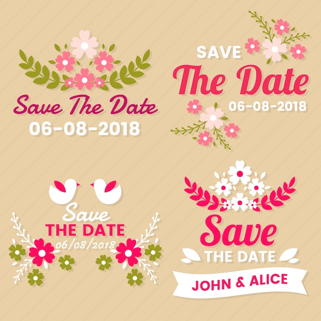 Wedding retro vintage vector label