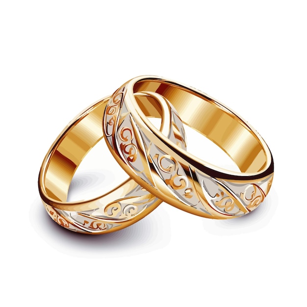 Vector wedding_rings_design_vector