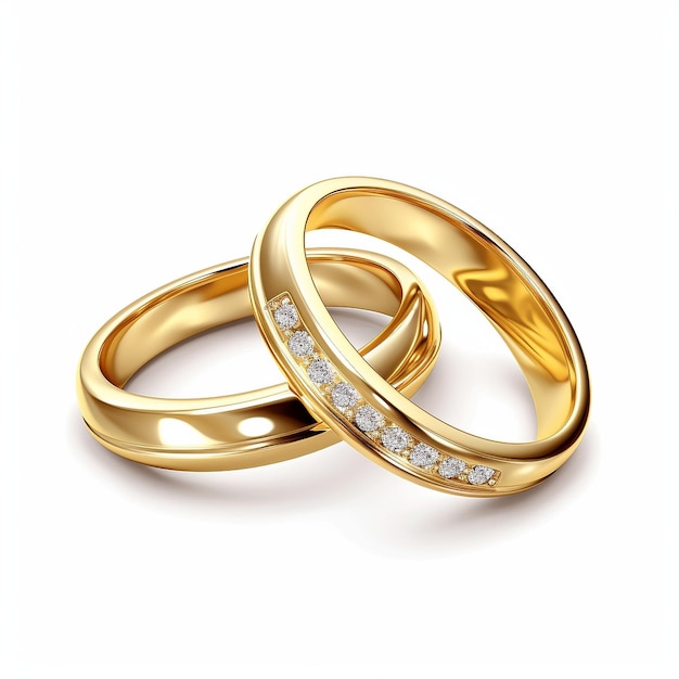 Vector wedding rings