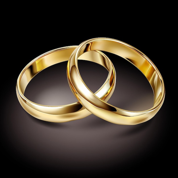 Vector wedding rings