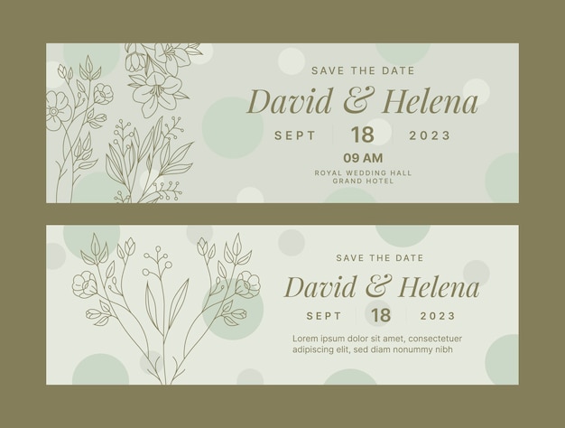 Wedding template design