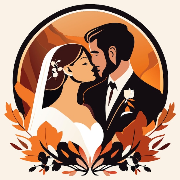 Premium Vector Wedding vector illustration