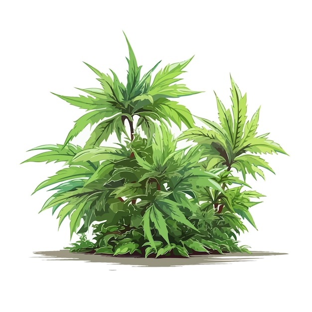 weed plants vector