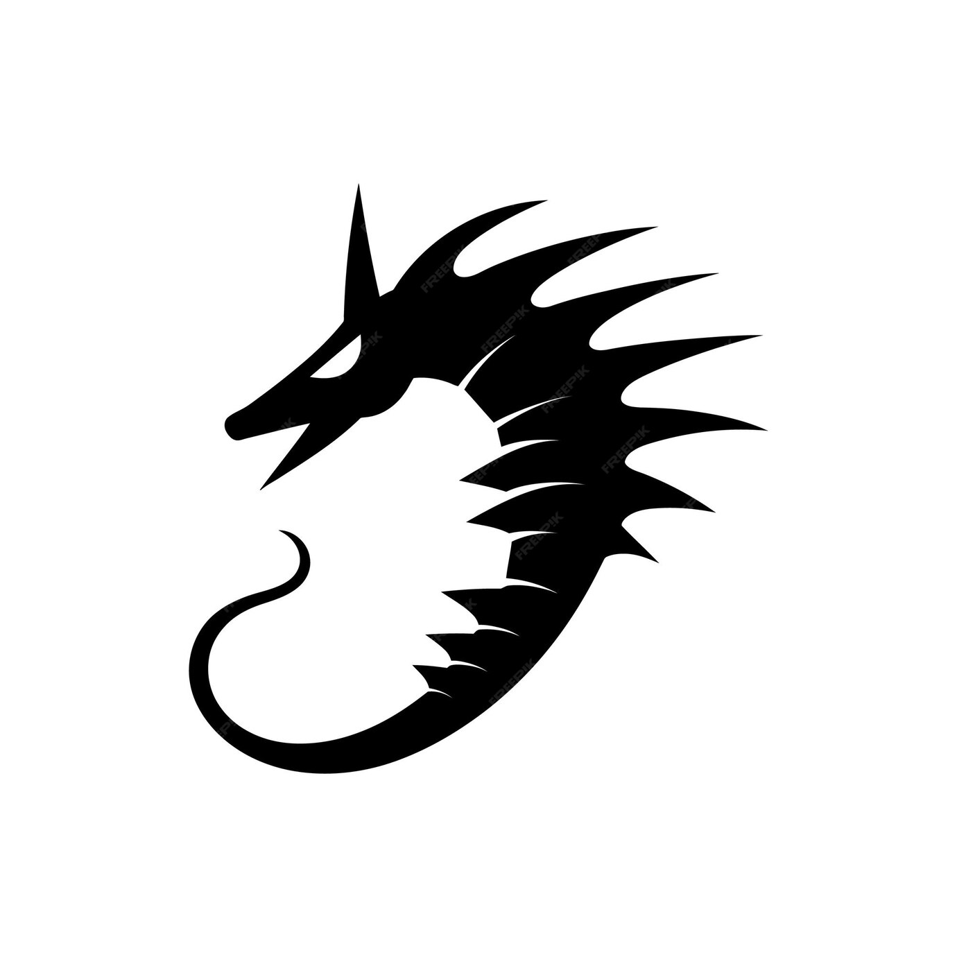 Weedy seadragon Icon on White Background Simple Vector Illustration