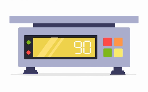 Weegschaal. Meetinstrument voor een lading. elektronisch-digitale vrachtweegschalen.