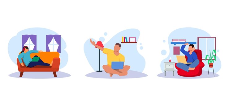 Vector 주말 활동 플랫 번들 디자인 일러스트레이션