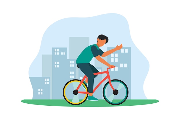 Weekend Activity Flat Design Illustration