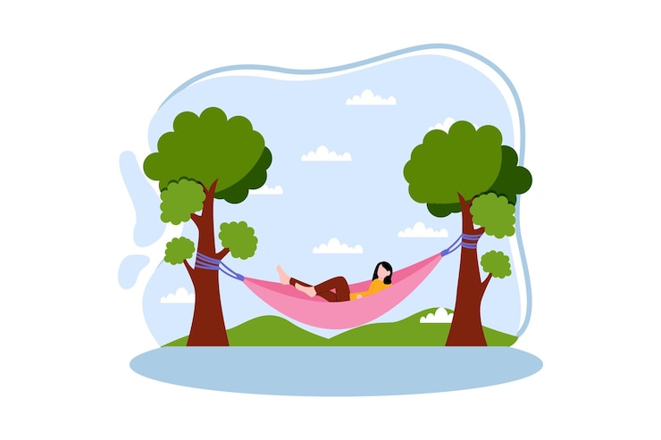 Vector weekend activity flat design illustration