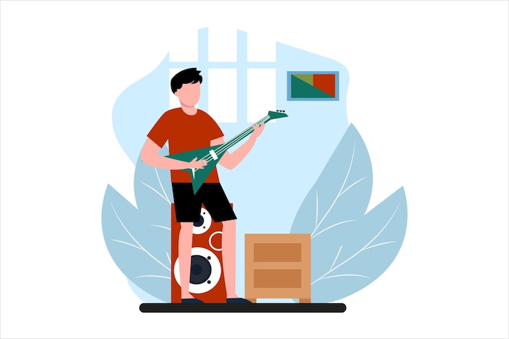 Vector weekend activity flat illustration design