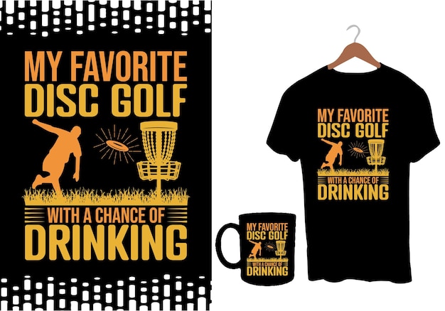 Прогноз на выходные Игрок в диск-гольф и винтажный ретро-закат, забавный дизайн футболки для диск-гольфа