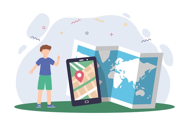 weekend holiday flat illustration design