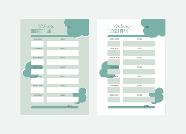 weekly budget planner
