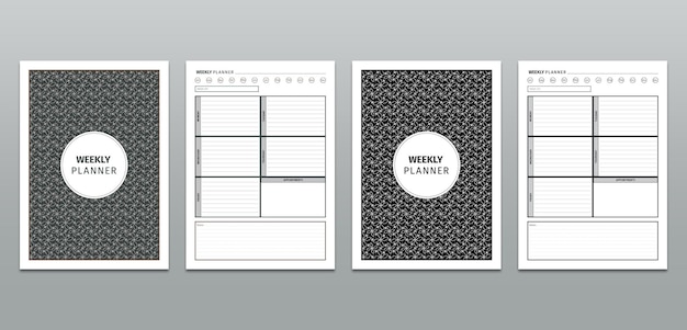 Weekly Planner pages printable template