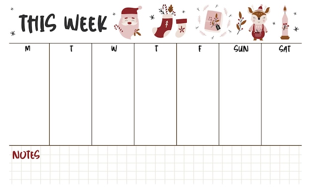 Weekly planner