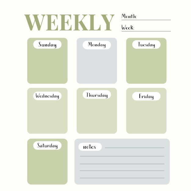 weekly plannerearly svvg png jpeg ai eps printing printable planner