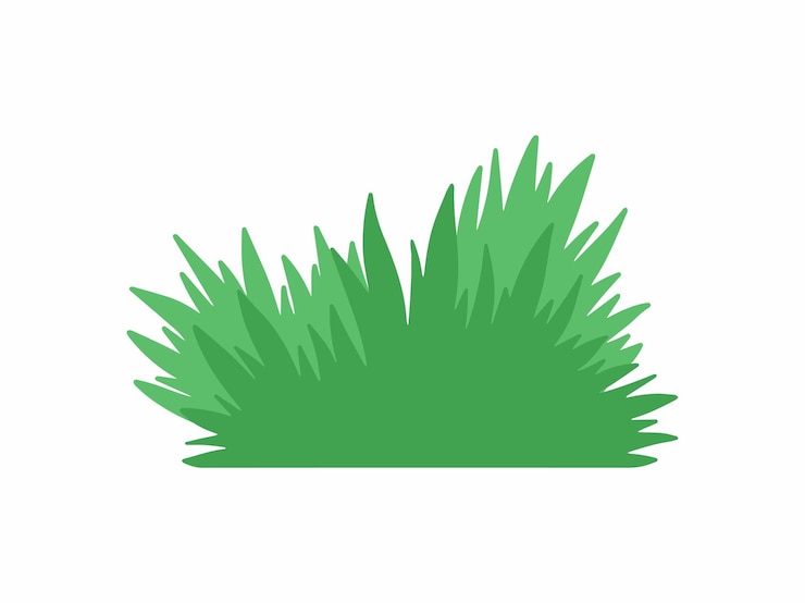Vector weelderige groene gras landschap illustratie