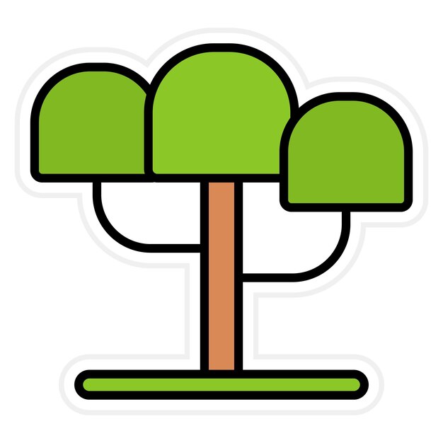 Vector weeping willow icon vector image can be used for gardening