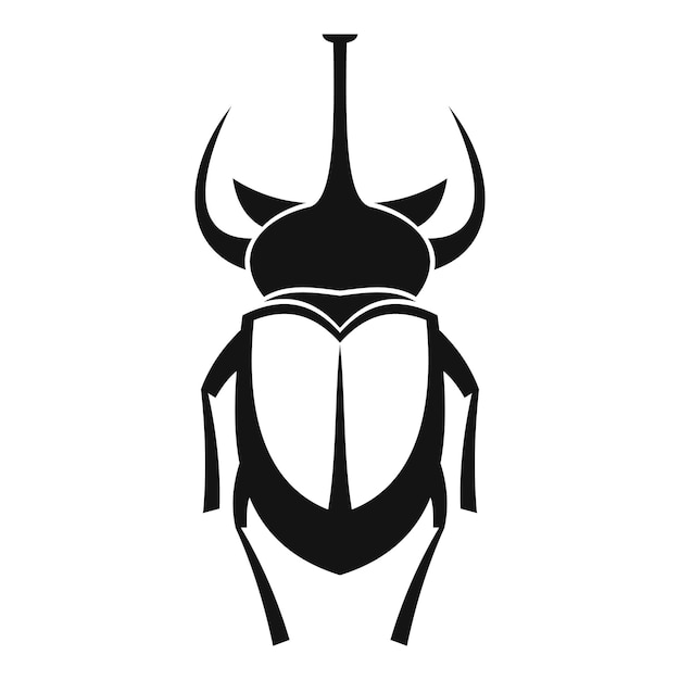 Weevil beetle icon Simple illustration of beetle vector icon for web