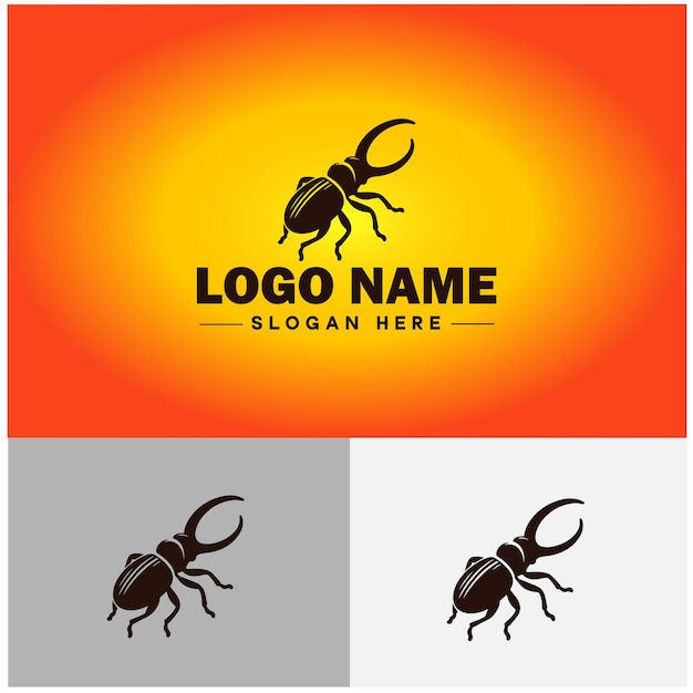 Weevil insect pest logo vector art icon graphics for business brand icon weevil logo template