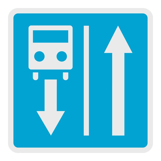 Weg voor routevervoerpictogram Vlakke afbeelding van weg voor routevervoer vectorpictogram voor web