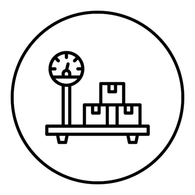 Weighing icon vector image Can be used for Warehouse