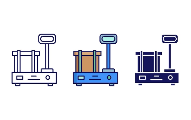 weighing scale vector icon