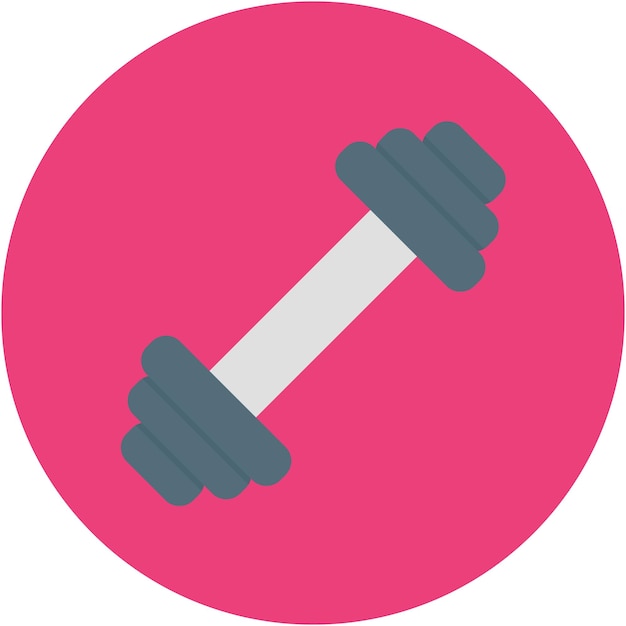 Weight Bar Vector Illustration Style