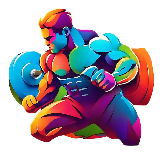 Weight lifting Vector artwork