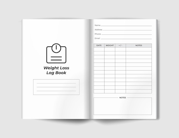 Weight Loss Log Book KDP Interior