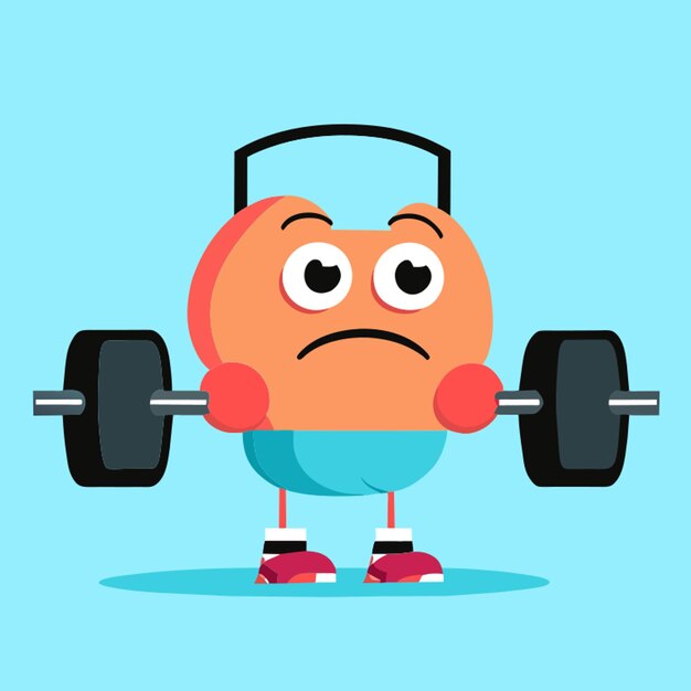 weight no more vector illustration cartoon