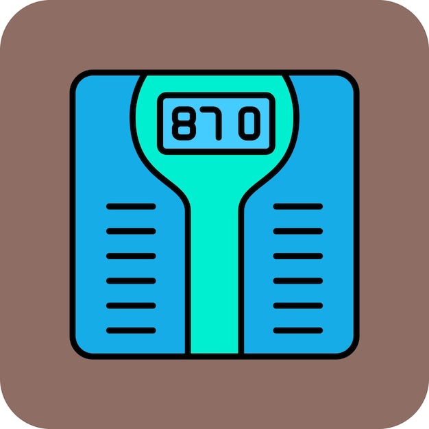 Vector weight scale icon