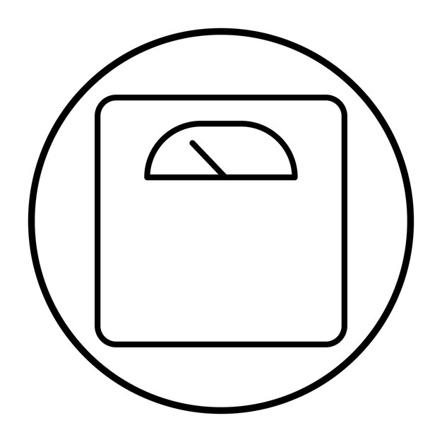 重量スケールのベクトルイラスト