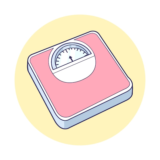 weight scale vector illustration