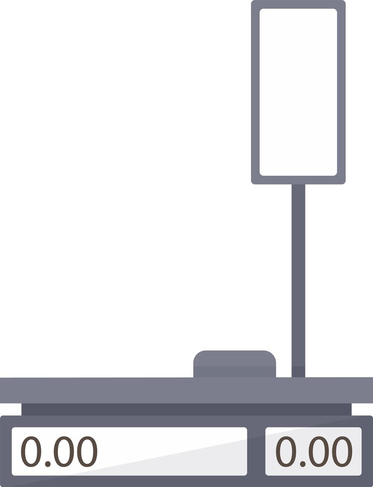Vector weighting scale store electronic